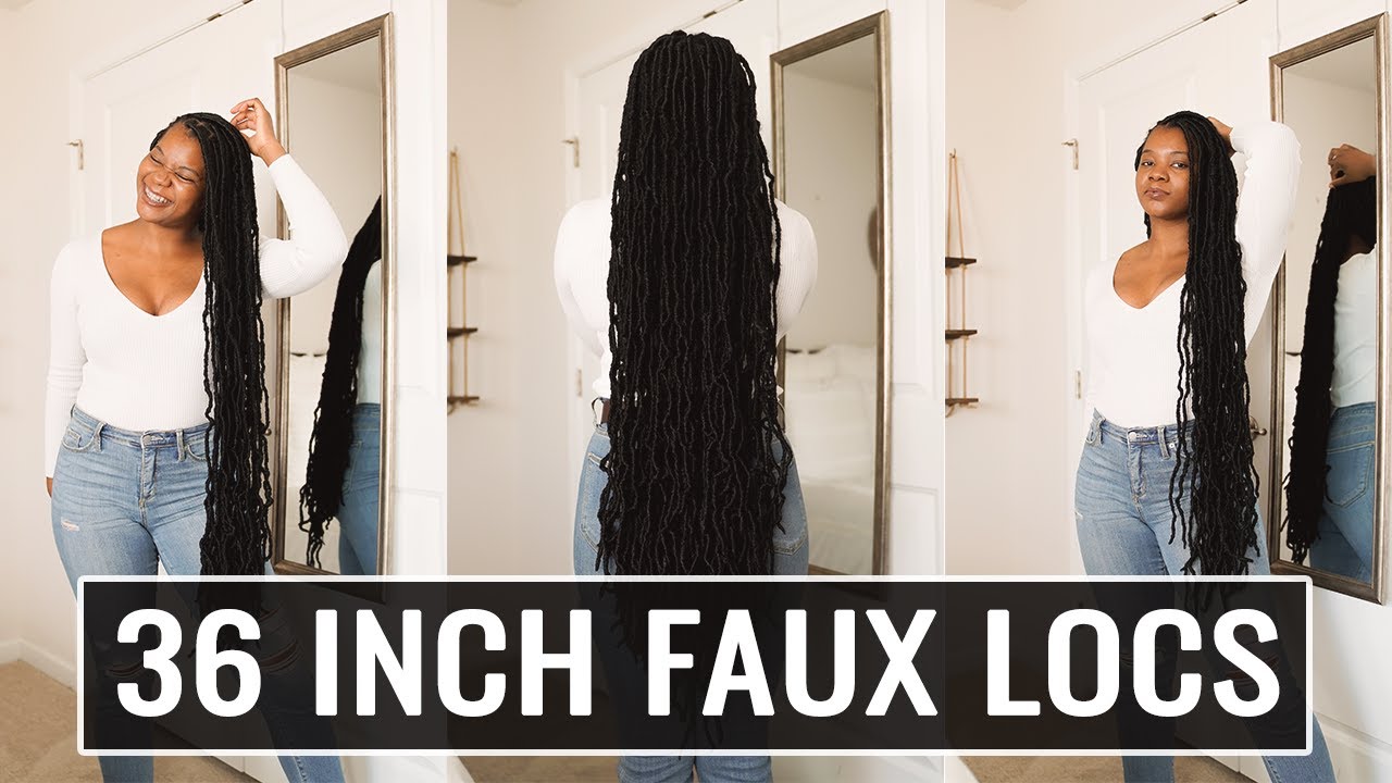 36 inch soft faux locs tutorial | beginner friendly faux locs