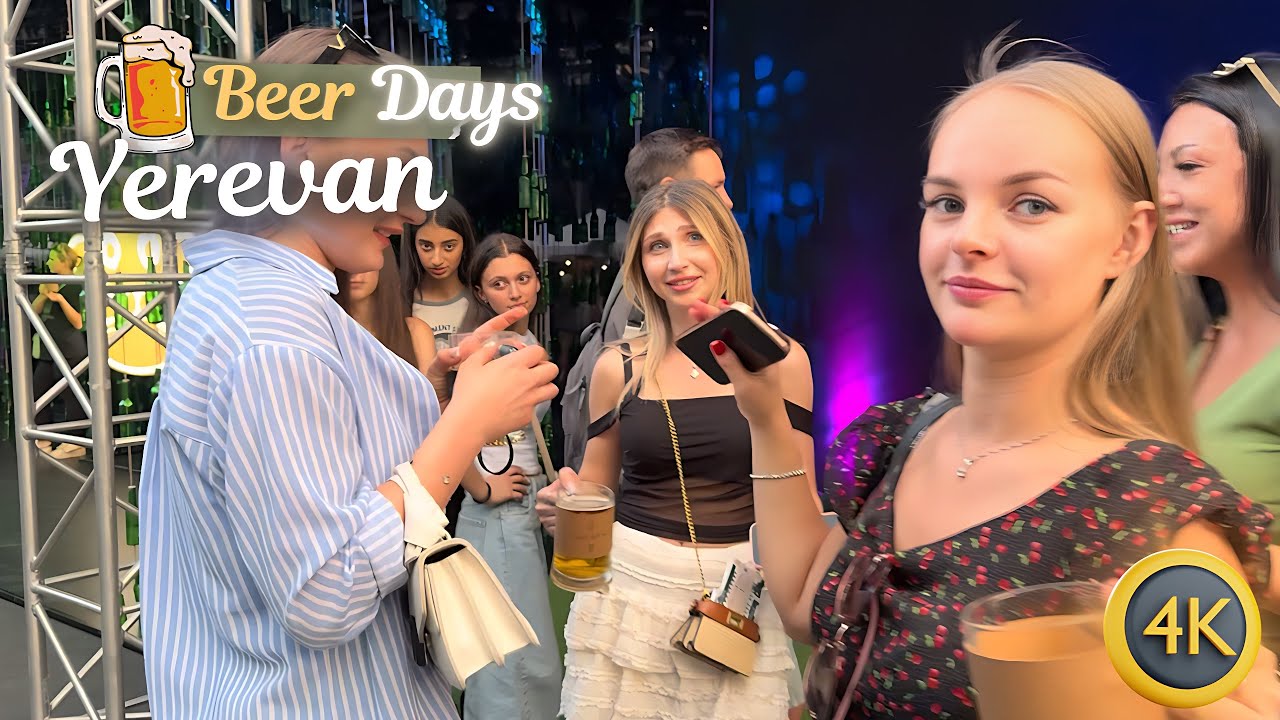 [4K] Beer Days Festival 2025 | Thousands Gather and Celebrate in Yerevan’s Streets! 