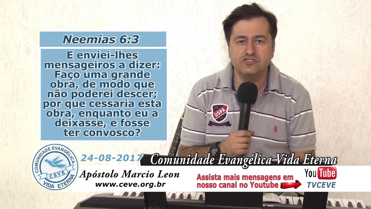 TV CEVE Alimento Di&aacute;rio com Ap&oacute;stolo M&aacute;rcio Leon 24/08/2017