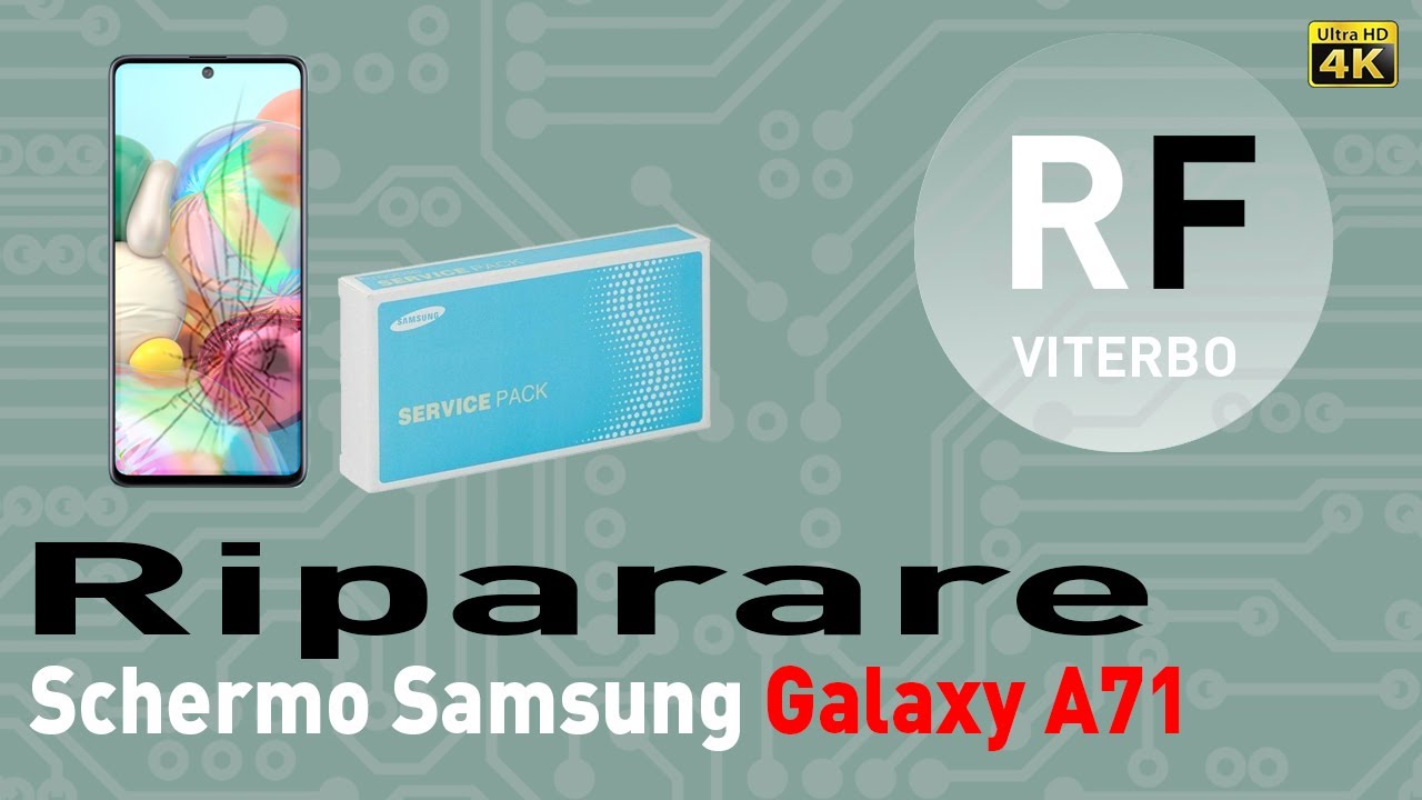 🔧 Sostituzione schermo vetro su Samsung Galaxy A71 (SM-A715F). Ok anche per sostituzione batteria.