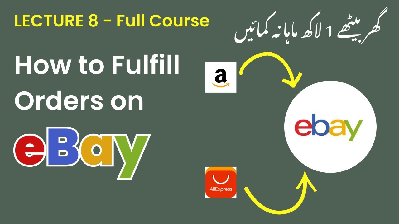 Lecture 8 | How to Fulfill Orders on eBay & Tracking ID Solution |Free eBay Dropshipping Course 2025