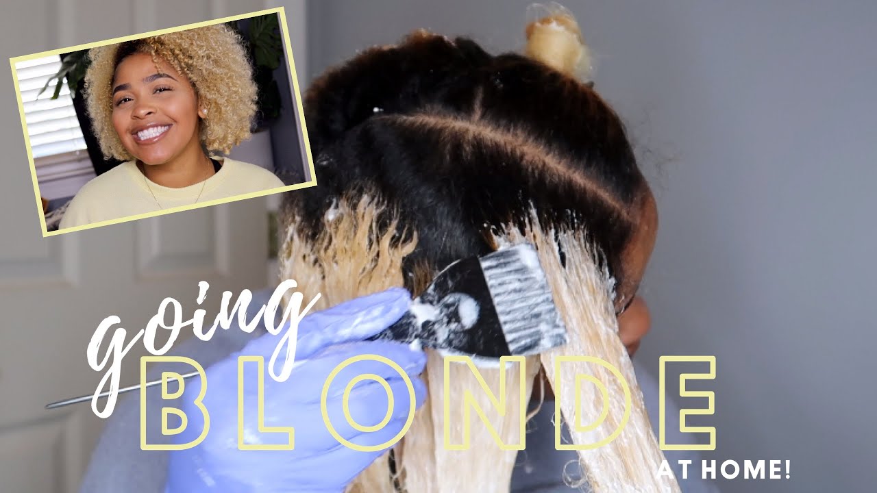 Going Blonde At Home With My Natural Hair *very in depth* // Mia's Mane
