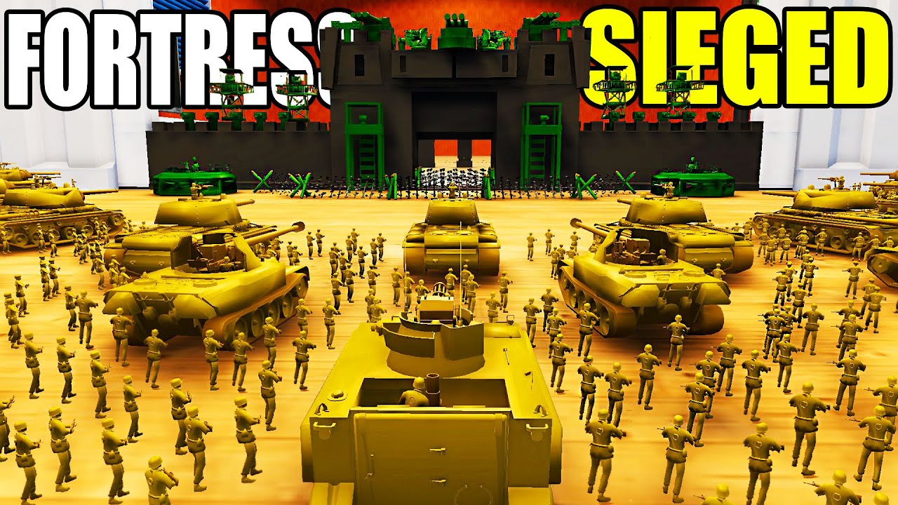 Can Army Men Hold DEATH FORTRESS WALLS Under Siege?! - Attack on Toys