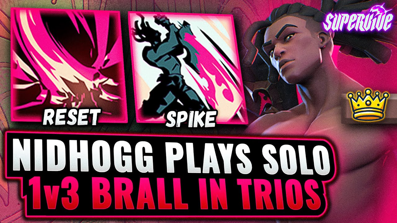SUPERVIVE Solo No Fill Challenge: Pure 1v3 Madness with Brall