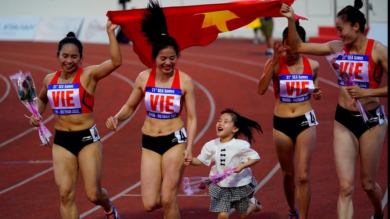 HCV chạy 4x400m tiếp sức nữ   Nguyễn Thị Huyền hóa xe F1, mang vàng về cho điền kinh Việt Nam