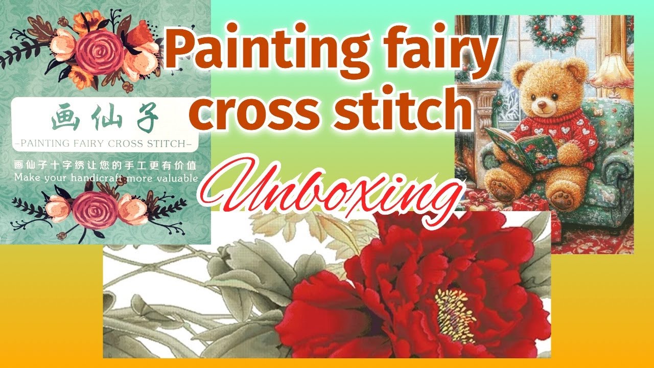 Painting fairy cross stitch Unboxing