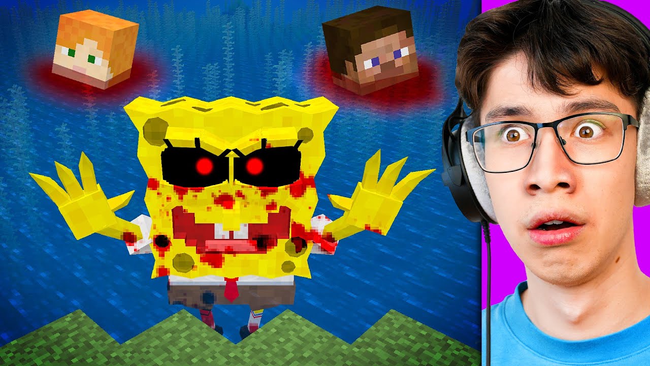 Я обманул своего друга, играя за Спанчбоба в Minecraft
