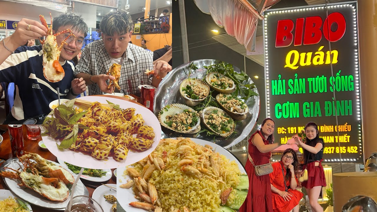 🌼Buổi Tiệc Hải Sản “VK MỸ “ Đẵi “VK ANH “ Tại Quán BIBO PHAN THIẾT #tap5 Son Long Ăn Tôm Hùm 🦞