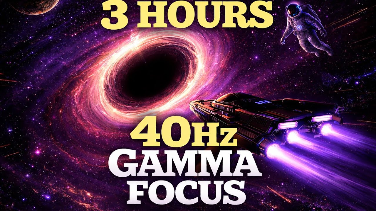 Deep Work Black Hole – 40Hz Gamma Music for Maximum Focus & Productivity