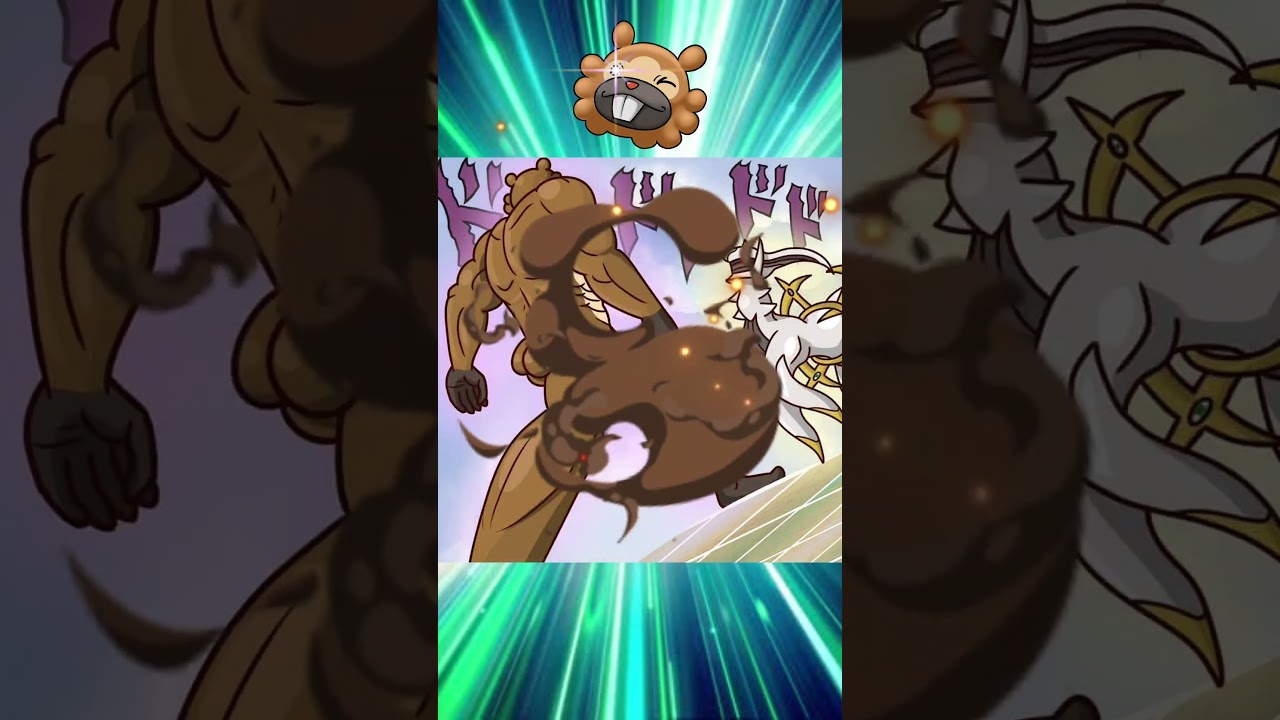 Bidoof vs Arceus: The Ultimate Showdown! 🐾✨ #pokemon #shorts