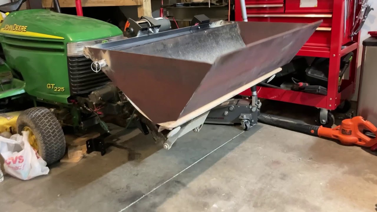 Garden tractor loader bucket, clam shell front loader attachment, implement,DIY