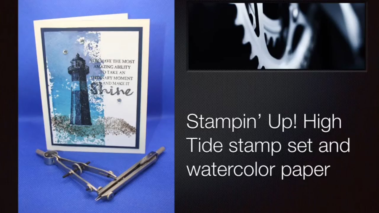 Stampin' Up! High Tide stamp set and watercolor paper