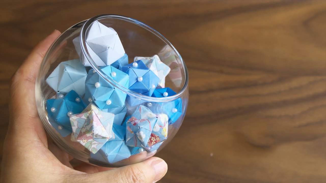 Как сделать оригами Кусудама - DIY How to Make Origami Kusudama