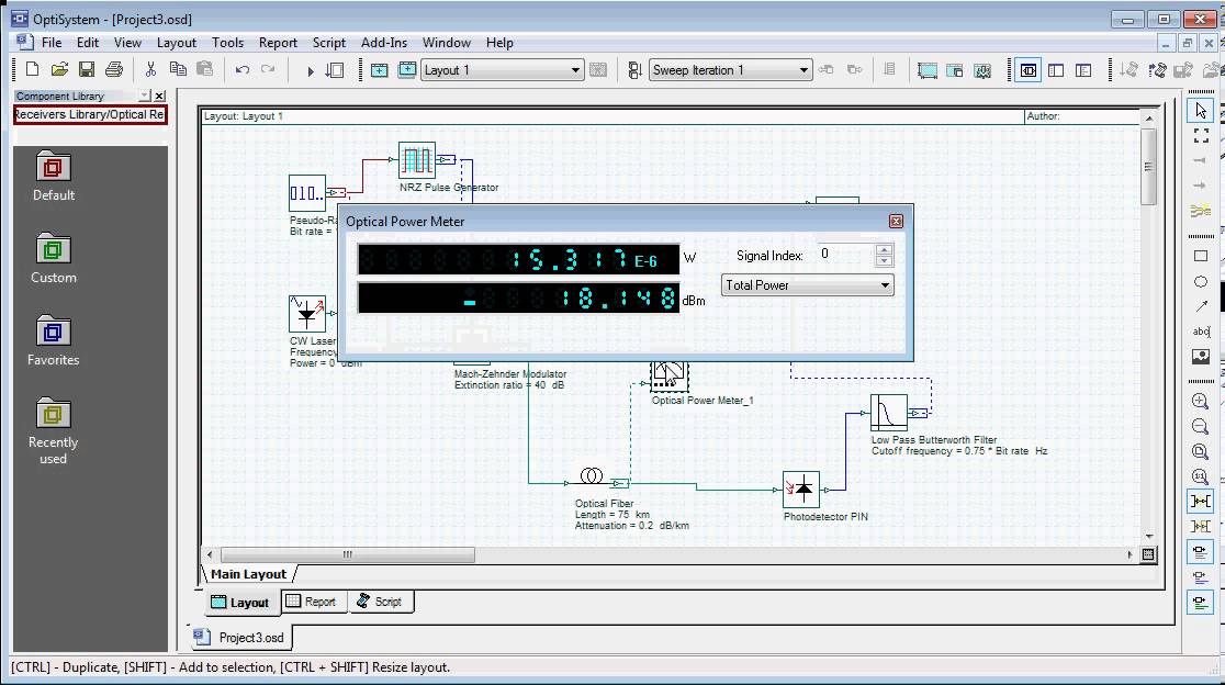 Introduction to Optisystem - Optiperformer lesson - 1