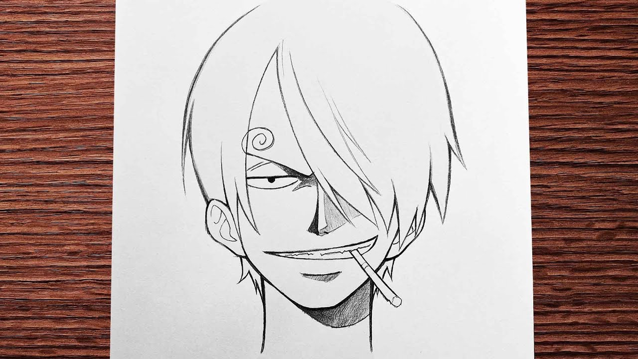 Easy anime drawing | how to draw Sanji - [One Piece] step-by-step | sketch