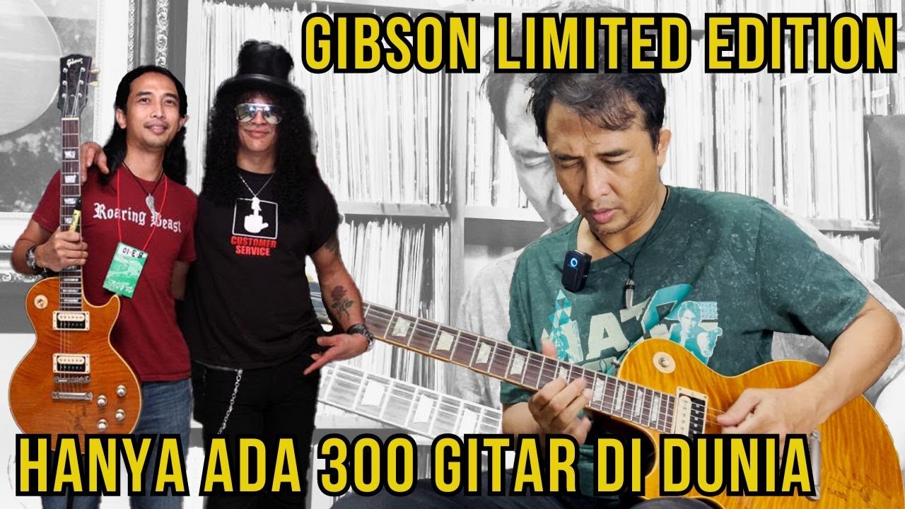 REVIEW GITAR GIBSON SLASH YANG LIMITED EDITION DENGAN TANDA TANGAN SLASH ‼️