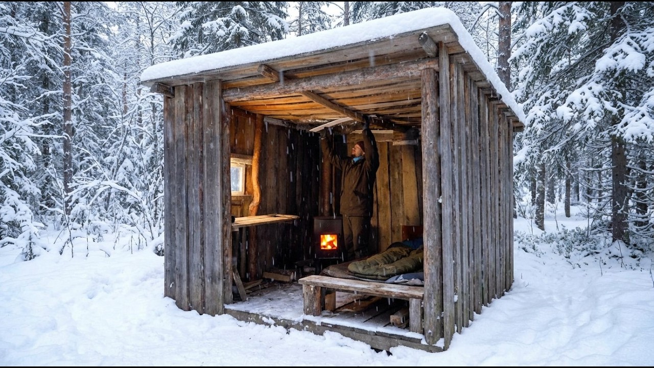 Abandoned Forest Shack. From Chaos to Comfort