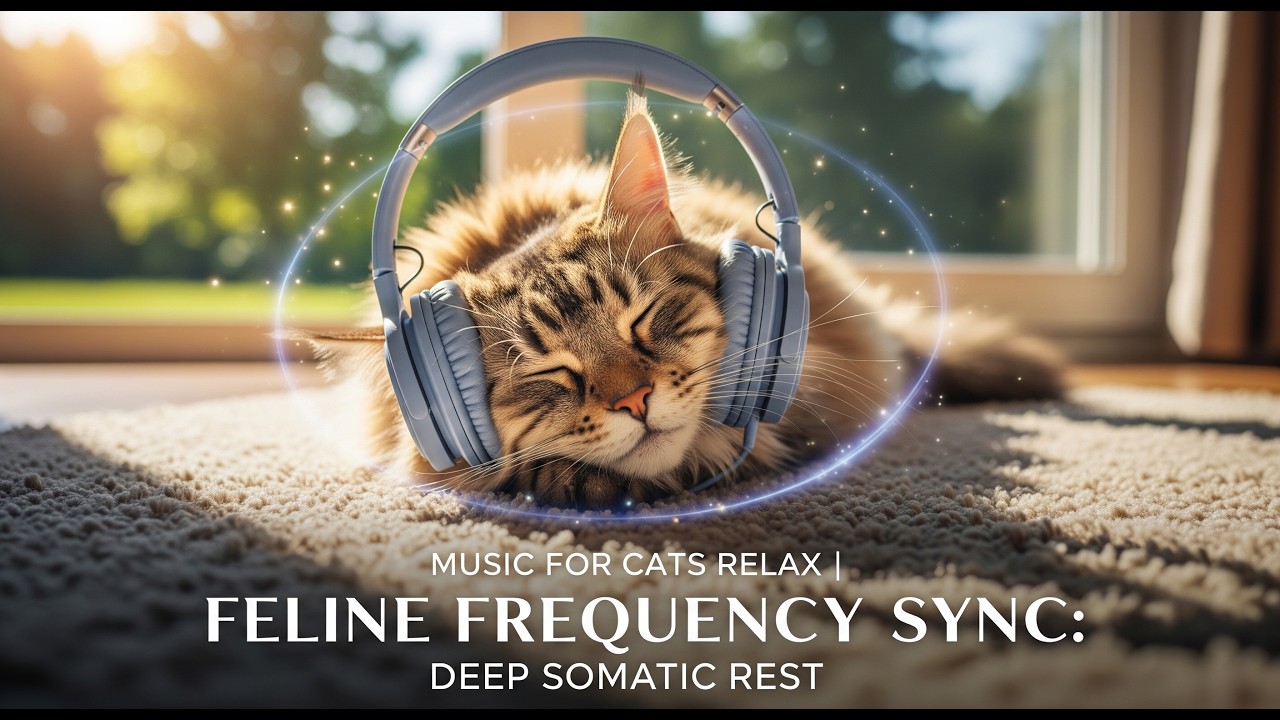 Music for Cats Relax  Feline Frequency Sync Deep Somatic Rest