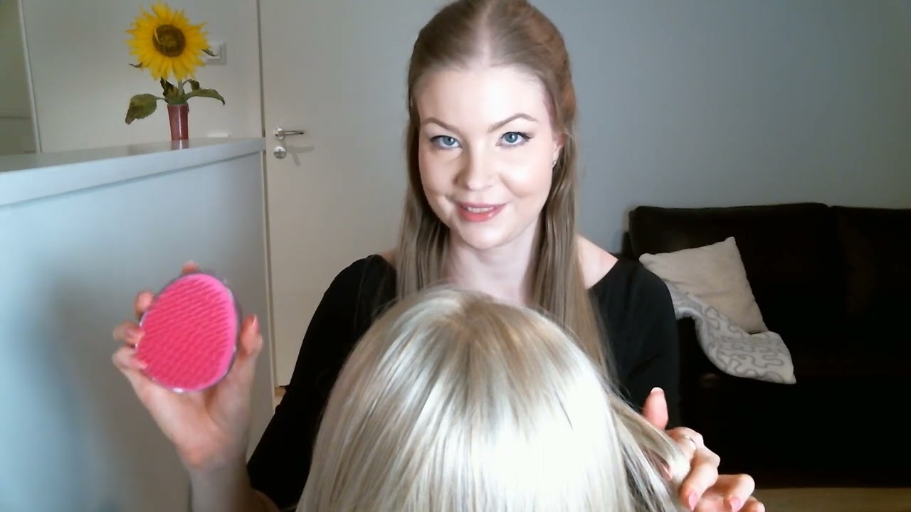 🌜 Hiustenhoitovinkkejä Vasemmasta oikeaan korvaan kuiskattuna, Olet yökylässä luonani, ASMR Suomi🌜