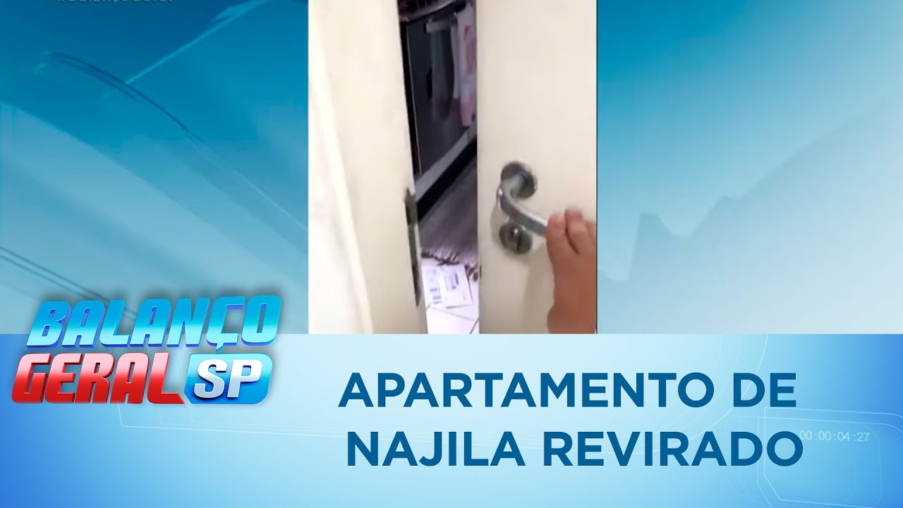 Vídeo mostra apartamento de Najila Trindade revirado
