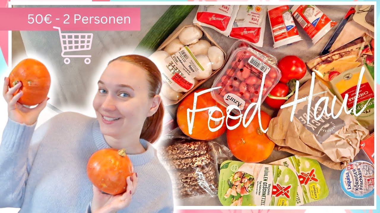 50€ Wocheneinkauf FOOD HAUL 🥕 für 2 Personen und Essensplan Oktober 2024 // DaisyAndYou