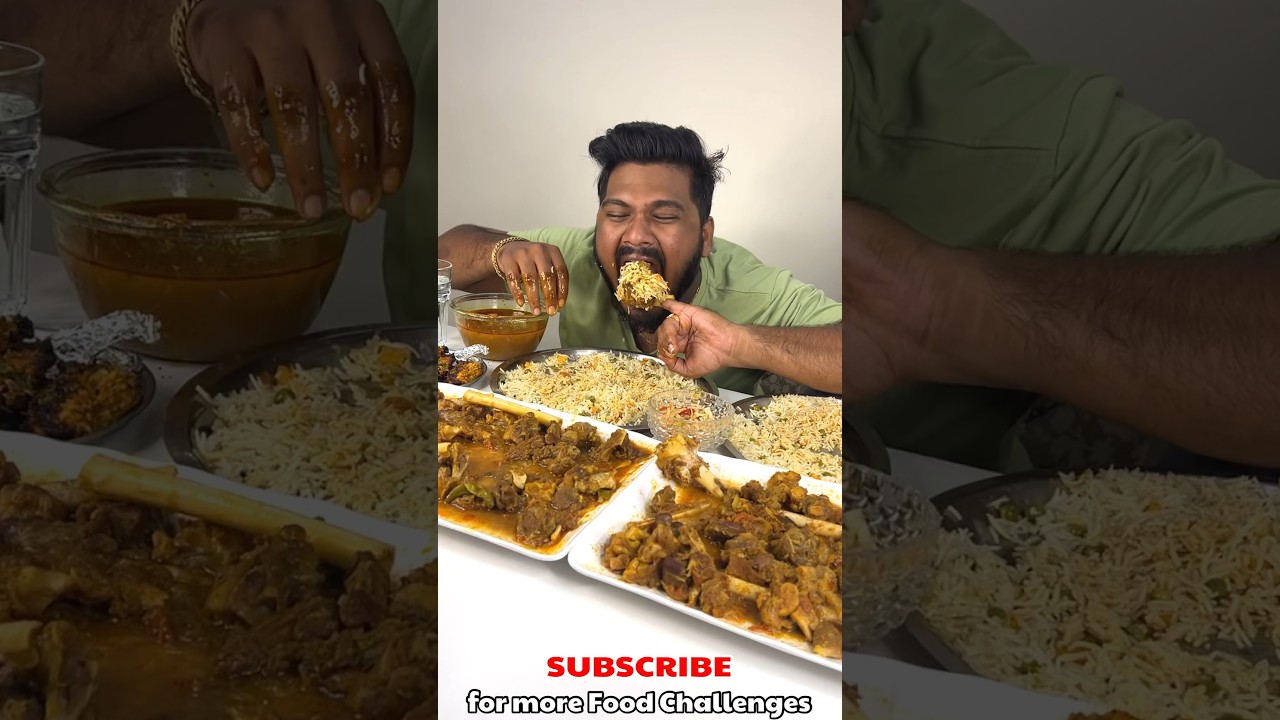 DESI MUTTON NALLI RICE😍 MERE STYLE MEIN😱🔥 #shorts #foodie #indianfood