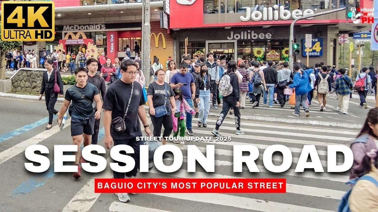 [4K] AMAZING SESSION ROAD Walk Tour | HEART of Baguio City 2025
