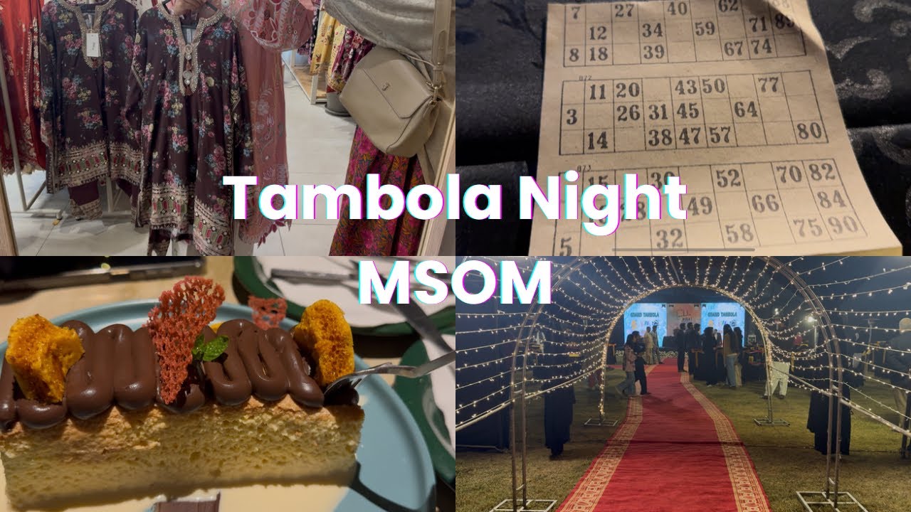 Tambola Night at MSOM || Blessed Friday Sale || Cafe Paraha