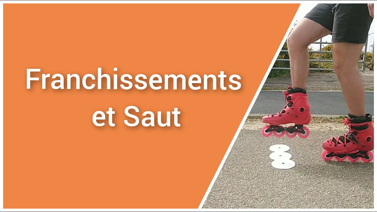 Franchissement et saut en roller pour débutant