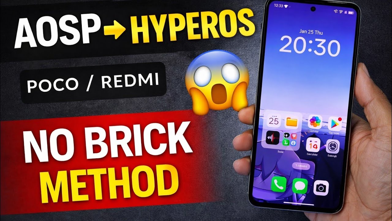 AOSP to HyperOS Hybrid ROM Flash Guide | POCO & Redmi Note 13 Pro / POCO X6 (Step-by-Step)