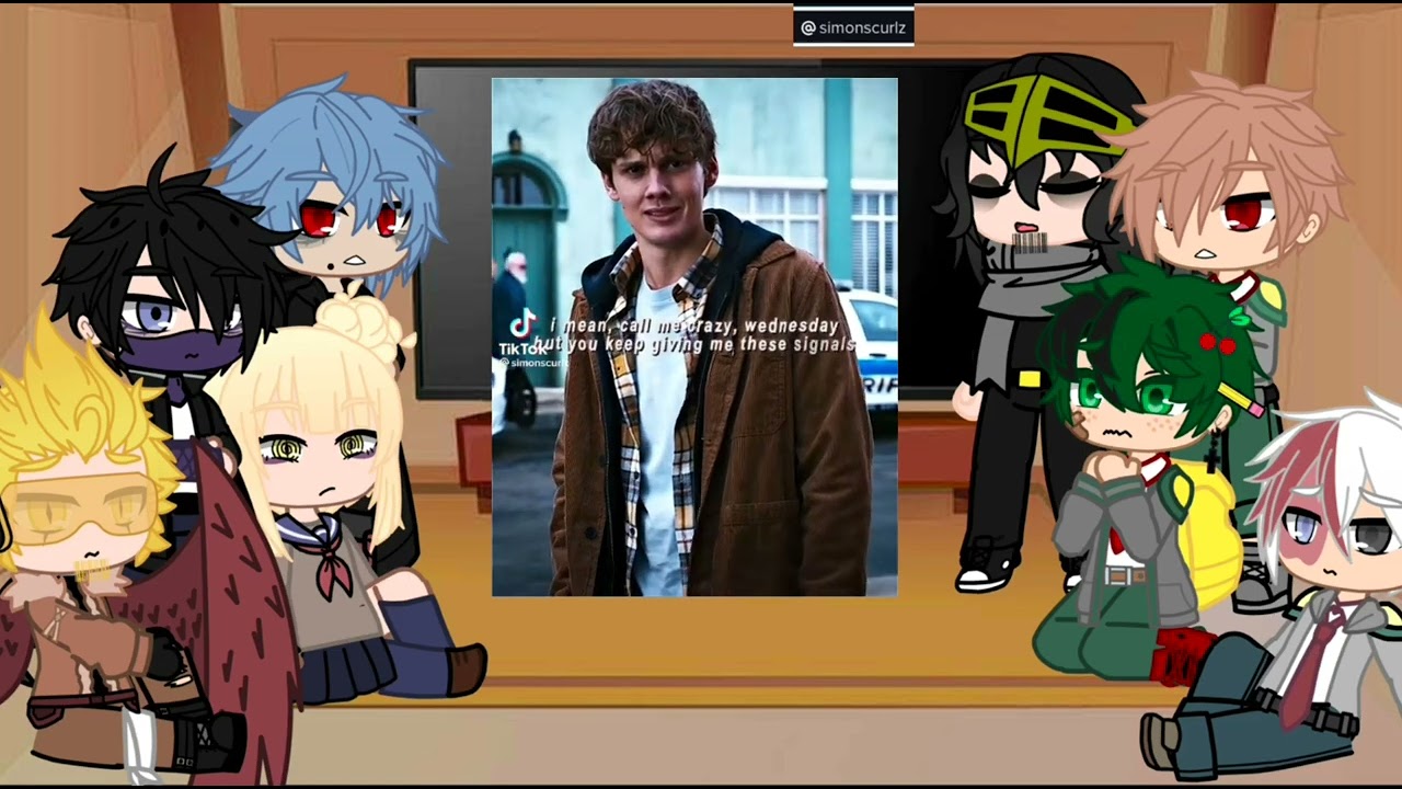 Mha react to Wednesday//