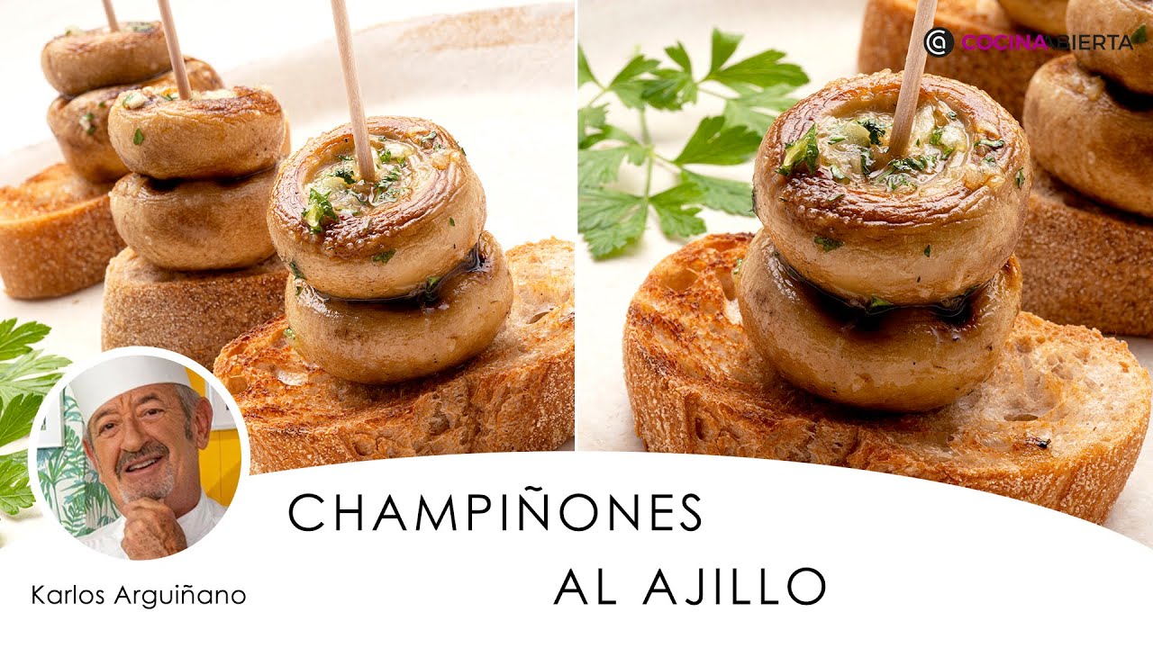 CHAMPIÑONES al AJILLO de Karlos Arguiñano 🍄​👨🏻‍🍳​ Sencillo y delicioso ​🍽️​ Cocina Abierta