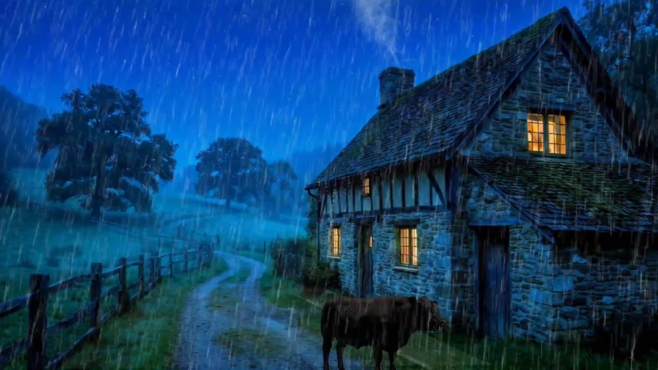 Sleep Peacefully in 3 Minutes 🪵🌧️ Cozy Cabin Rain | Deep Night Rest Ambience