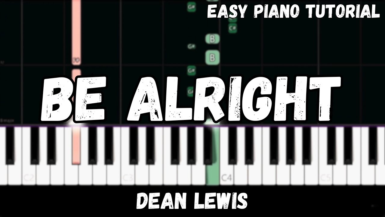 Dean Lewis - Be Alright (Easy Piano Tutorial)