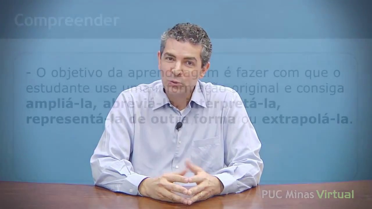 Taxonomia de Bloom  - aula 1: Conhecer e compreender