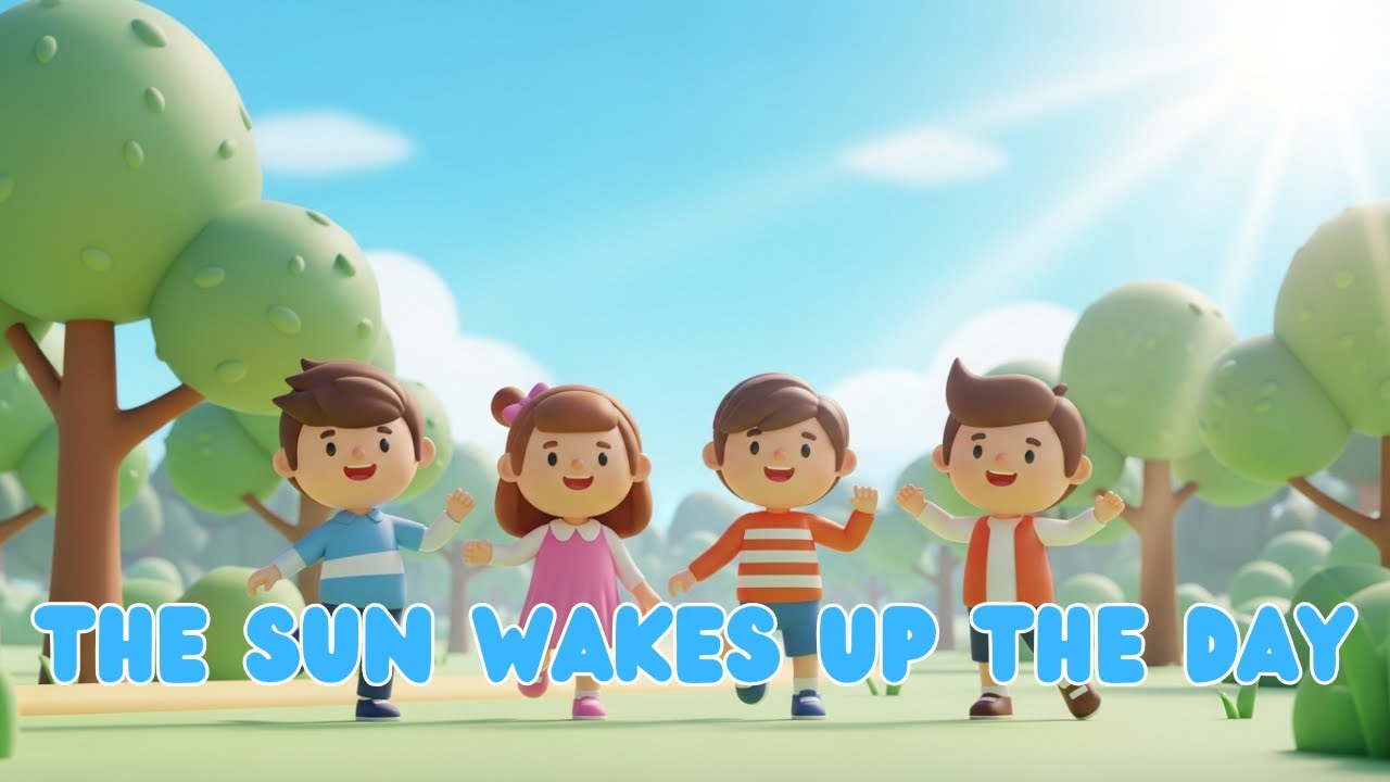 The Sun Wakes Up the Day ☀️ Kids Morning Song About Healthy Habits | 3D Animation
