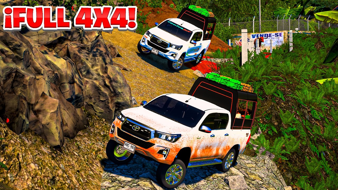 ¡Sacando PASAJEROS DE LA FINCA en HILIUX 4x4! | American Truck Simulator