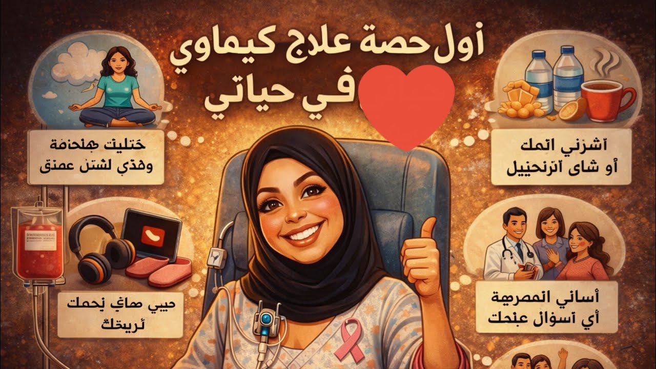 أول حصة كيماوي في حياتي… شاركت معكم الخوف والفرحة ديالي من داخل المستشفى#قصتي#شاركوا_الخير