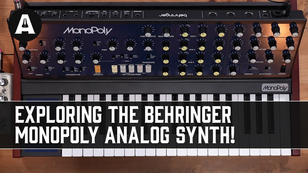 Behringer MonoPoly — сверхдоступная дань уважения оригинальному синтезатору!