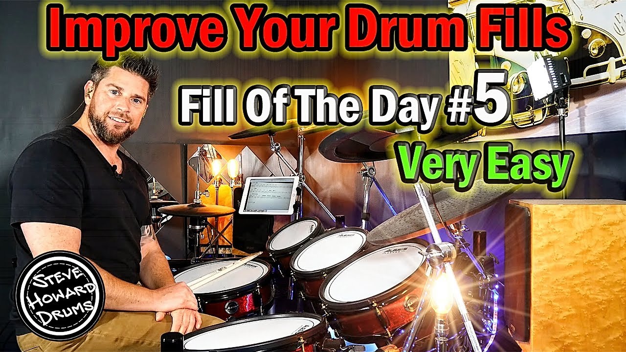 Improve Your Drum Fills - Drum Fill Of The Day - Very Easy Drum Tutorial #7