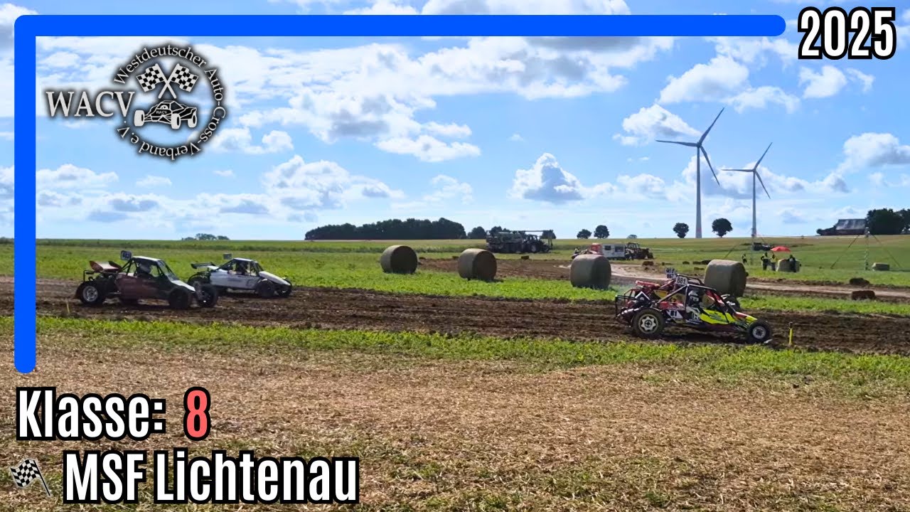 (Überschlag) AUTOCROSS Lichtenau (D) 2025 - Klasse 8 WACV: Lauf 2 + 3 [HD]