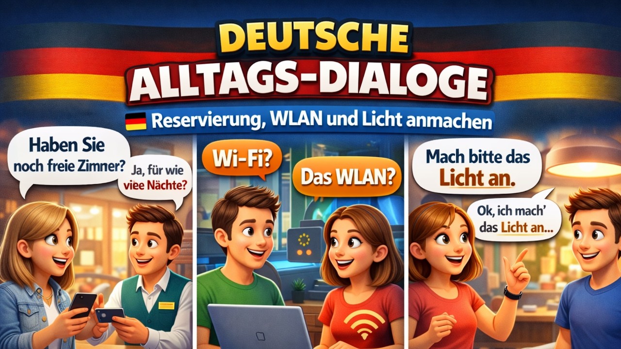 🇩🇪  200 Deutsche lernen mit dialogen A1|  200 Dialogues du quotidien en allemand