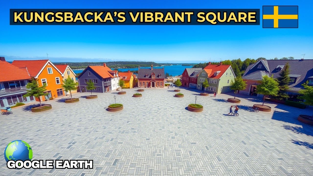 Flying Over Kungsbacka Torg: Sweden&rsquo;s Historic Square! 🏛️✈️