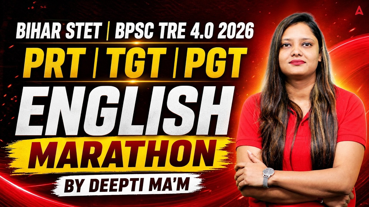 Bihar STET & BPSC TRE 4.0 2026 | English Marathon Class | PRT, TGT & PGT Preparation