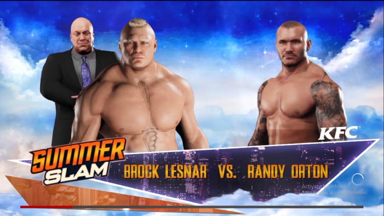 Brock Lesnar Vs Randy Orton SummerSlam 2016 Full Match I WWE2K18 PC Gameplay.