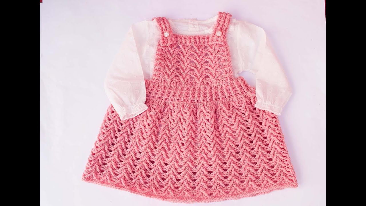 Falda con peto fácil de tejer a crochet especial otoño-primavera ( vuelta al cole)