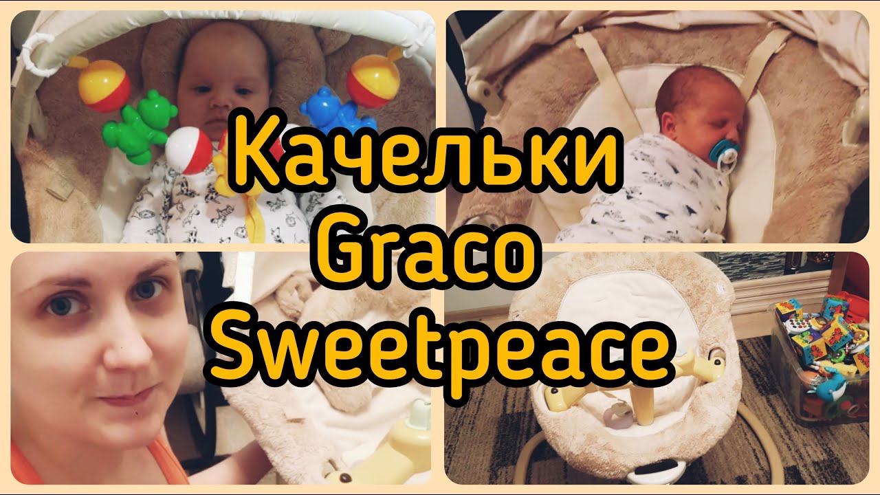 Обзор качелей Graco Sweetpeace 💥 Укачивающий центр Graco Sweetpeace 💥 Качели для малышей