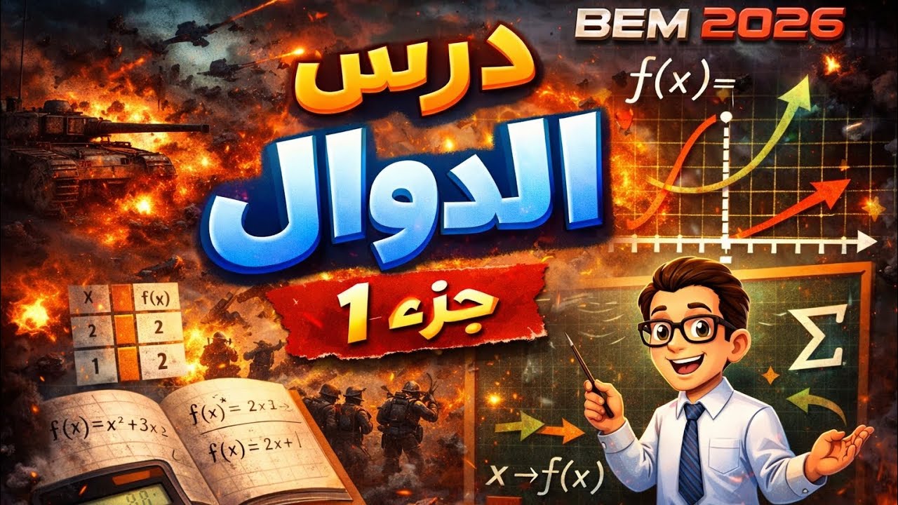 معركة الدوال ⚔️ | أقوى مراجعة للرياضيات رابعة متوسط