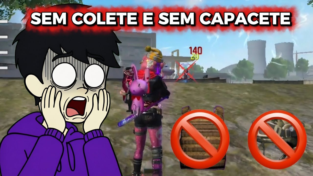 NÃO POSSO USAR COLETE E NEM CAPACETE 😱 | FREE FIRE 