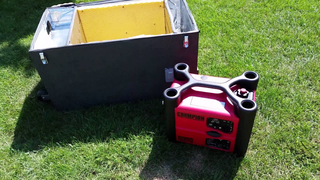 Inverter generator sound deadening box demo